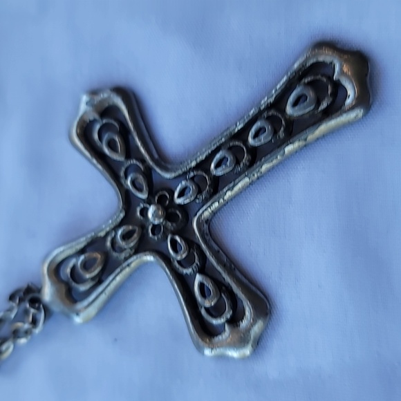CROSS big silvertone pop art 70s vintage from my mom's stuff. - Picture 4 of 7